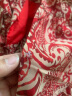 尚都比拉秋冬中长款印花红色连衣裙气质女神范显瘦度假裙子 红花 XL  晒单实拍图