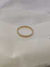 周六福（ZLF）三八节女神礼物  珠宝无极金黄金戒指女国潮足金花意指环 计价 9号 -1.60g 实拍图