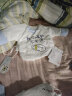 贝乐咿新生儿衣服秋冬季0到3个月棉衣男宝宝保暖半背衣初生婴儿加厚上衣 1656+1670 52 实拍图