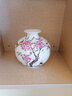 景德镇陶瓷器古典粉彩陶瓷花瓶家居工艺品客厅装饰品摆件插花花器 水点桃花 不带底座 实拍图