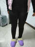 瓦塔诺加绒裤女士小脚打底棉裤外穿大码裤子加厚高腰秋冬保暖铅笔裤休闲长裤 黑色加绒 XL(118-128斤左右) 实拍图