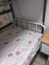天坛家具铁艺床经典单双人钢木铁床现代环保简约小户型黑白色铁艺婚床 铁艺床（芝士白） 1.0*1.9m 实拍图