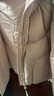 森马（Semir）轻松羽绒|90鸭绒羽绒服女冬季短款宽松花苞连帽甜美三防保暖外套 橡皮粉（白鸭绒）61216 S 实拍图