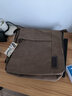 Troop英国单肩包男复古斜挎包欧美运动帆布包夏季单肩斜跨包男休闲包潮 大号棕色TRP0219 实拍图