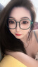 OVOLOOK美瞳半年抛2片黑色大直径自然混血灰色彩色隐形眼镜2024新款 大美目黑14.5mm 550度 实拍图