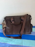 澳懿真皮手提包大容量男包商务公文包头层牛皮男士牛皮包包男士电脑包 咖啡色【经典款】 大号可装电脑15.6英寸 实拍图