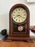 枫叶（MapleLeaf）家用实木座钟客厅复古台式个性时钟摆件新中式简约石英钟桌面钟表 鹅掌楸木+静音石英机芯+罗马盘 实拍图
