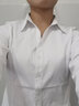 超媛长袖衬衫女商务休闲职业装白色正装女士衬衣面试工作服定制修身OL 长袖V领白色平纹 到货块 M (36) 【86-95斤】 实拍图
