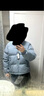 网易严选【断码清仓】90白鸭绒面包羽绒服加厚保暖蓬松零压三防男女同款 晴山蓝-立领纯色 L 实拍图