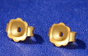 百泰首饰（BATAR JEWELLERY）生日礼物黄金耳饰小耳钉耳堵足金耳扣耳塞防脱落配件5G耳壁 一对耳堵 实拍图