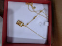 菜百首饰黄金链牌 足金ROSE浪漫复古相框 玫瑰  5D链牌 计价 HJ 黄金链牌 约3.80g 约43cm 实拍图