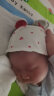 汤尼倍儿新生儿护囟门帽子夏季薄款初生婴儿空顶帽纯棉女宝宝胎帽子 白色0-3个月（帽围38cm) 可根据宝宝头围选择哦 晒单实拍图