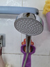 九牧（JOMOO）增压花洒喷头除垢手持淋浴喷头软管套装家用加压洗澡淋雨莲蓬头 单功能增压喷头S260011 实拍图