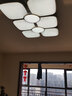 雷士照明led客厅灯吸顶灯异形简约现代创意欧式大气几何家用餐厅花型灯具 94W/智能语音APP 带遥控 实拍图