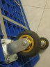 海斯迪克 高弹力低噪脚轮 重型平板车手推车轮橡胶轮 5寸定向轮 实拍图