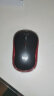 罗技（Logitech）M185鼠标 无线鼠标 办公鼠标 对称鼠标 黑色红边 带无线2.4G接收器 实拍图