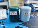 陶立方 迷你茶叶罐陶瓷罐储物罐小号糖果罐密封罐茶具配件 汝窑圆筒茶叶罐-天蓝 实拍图