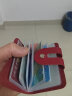 帝行（DIXING）韩版卡包女式多卡位卡片包男防消磁卡套学生信用银行卡夹超薄小巧 枣红色（12卡） 实拍图