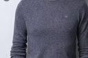 恒源祥100%羊毛衫秋冬圆领针织衫薄款男装毛衣 中灰 3XL(190) 实拍图