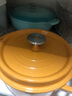 典匠铸铁珐琅锅微压锅炖锅搪瓷锅煮粥煲汤锅炖煮锅生铁电磁炉燃气通用 22经典珐琅-藤黄 22cm 实拍图