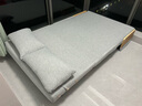 竹思乐沙发床可折叠两用单人多功能日式布艺懒人沙发午休午睡折叠床 1.2M乳胶灰色棉麻 实拍图