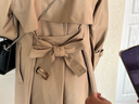 GARNUO卡其色风衣外套女中长款2025春秋季新款高级感小个子薄款休闲大衣 卡其色 XS【80-100】 实拍图