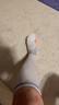 压力袜瘦腿袜小腿运动跑步专业弹力袜羽毛球网球袜女长筒健身骑行 爆款白色【均码34-40】 1双 实拍图