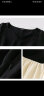 独束大码女装【黑标系列】2024夏精致派对法式撞色鱼尾短袖连衣裙 赫本黑 3 晒单实拍图