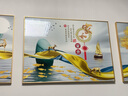 瑞尚（RUISHANG） 北欧客厅装饰画轻奢沙发背景墙挂画简约墙上壁画餐厅玄关墙画 家和富贵B 左右60*80+中间110*80晶瓷面金框 实拍图