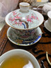 久堂 珐琅彩德化白瓷三才盖碗陶瓷功夫茶具泡茶碗茶杯大号家用高档 珐琅彩盖碗-喜上枝头 实拍图