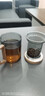 天喜（TIANXI）观山茶水分离杯玻璃茶杯居家办公耐热带过滤木盖茶杯高颜值茶道杯 【灵箜三件套】鸦青色-400ml 实拍图