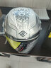 FASEED法赛德摩托车头盔踏板男女士双镜片四季半盔特大码729安全帽 太阳灰白，送【蚁人手套+头套】 L(57-58)头围 实拍图