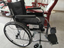 衡互邦 轮椅折叠带坐便 全躺老人便携旅行轻便手动 轮椅车 灰色普通款 实拍图