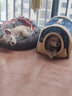 阿莫尔宠物猫窝秋冬季保暖房子型小型犬猫泰迪博美可拆洗小狗窝宠物狗屋 海洋深蓝色(带手提窝款) M-建议10斤内 实拍图