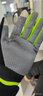 筠尚防晒骑行手套男女春夏季薄款冰丝袖透气健身半指防滑户外运动登山触屏开车骑摩托车全指露指钓鱼手套 长指黑绿色 L码 实拍图