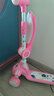 飞鸽儿童滑板车1-3岁3-6岁三合一可推可坐可折叠防侧翻宝宝滑板车 【二合一坐骑款】樱花粉 实拍图