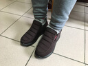 布瑞京冬季棉鞋老北京布鞋保暖羊毛鞋中老年男女休闲鞋轻便软底老人鞋 咖色女款羊毛 40 (250mm) 实拍图
