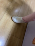 贝蒂贝蒂舞鞋官方拉丁舞鞋软底舞蹈鞋少儿考级鞋白练功鞋跳舞鞋子603 国产缎少平跟【3.5cm】白色 37 实拍图