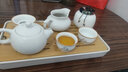 林盛 陶瓷旅行茶具简约家用功夫泡茶壶茶杯便携式旅游包车载竹茶盘 15件套吉祥如意西施壶套装 白瓷 实拍图