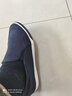 回力 Warrior 帆布鞋男鞋简约懒人款男士布鞋低帮一脚蹬薄款套脚休闲鞋 WXY-966 深蓝色 44 实拍图