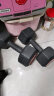 艾美仕（AiMeiShi）环保哑铃包塑六角哑铃男士10kg（5kg*2）家用健身器材 两只装 晒单实拍图