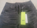 森马森马牛仔裤男基础纯色小脚莱卡弹力长裤时尚个性裤子 款A-牛仔水洗黑B0880 27 实拍图