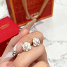 中国黄金（CHINA GOLD）银耳钉女山茶花耳饰高级感小香风银耳环618生日礼物女生送老婆 山茶花耳钉【一对-情人节礼盒】 实拍图