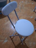 NITORI宜得利家居 折叠椅餐椅板凳家用皮革凳便携高凳户外露营椅 Bombay 白色 实拍图