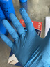 迅力一次性手套丁腈加厚胶皮洗碗家务防水防油食品工业餐饮丁晴手套 丁睛蓝色/加厚耐用【100只】 M（中号） 实拍图