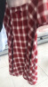 独束微胖MM大码女装百搭时尚显瘦通勤方领格子气质连衣裙 红白格 6 晒单实拍图
