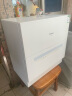 松下（Panasonic）台式洗碗机 软化水系统 80℃高温除菌 洗烘一体 热风烘干 易安装家用刷碗机 NP-K8RAH1D(蓝色） 实拍图