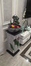 人文家居 假山喷泉流水摆件工艺品客厅玄关桌面加湿器创意办公室高山水景装饰品开业礼品送朋友 中号配底座 38*30*108CM 实拍图