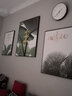 好久不见客厅装饰画现代简约沙发背景墙壁画轻奢大气四联组合挂画 暖居时光(含挂钟) 大组合(建议3-3.5米墙)PS黑框 实拍图