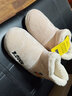 B.Duck小黄鸭童鞋儿童拖鞋冬季新款男童防滑保暖棉拖女童棉靴雪地靴棉鞋 909米色 30 码 适合脚长17.0-17.5cm 实拍图